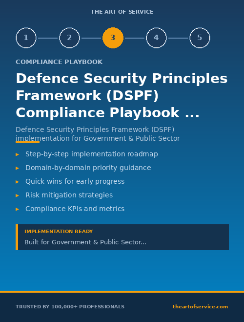 Defence Security Principles Framework (DSPF) Compliance Playbook for Government & Public Sector in Australia